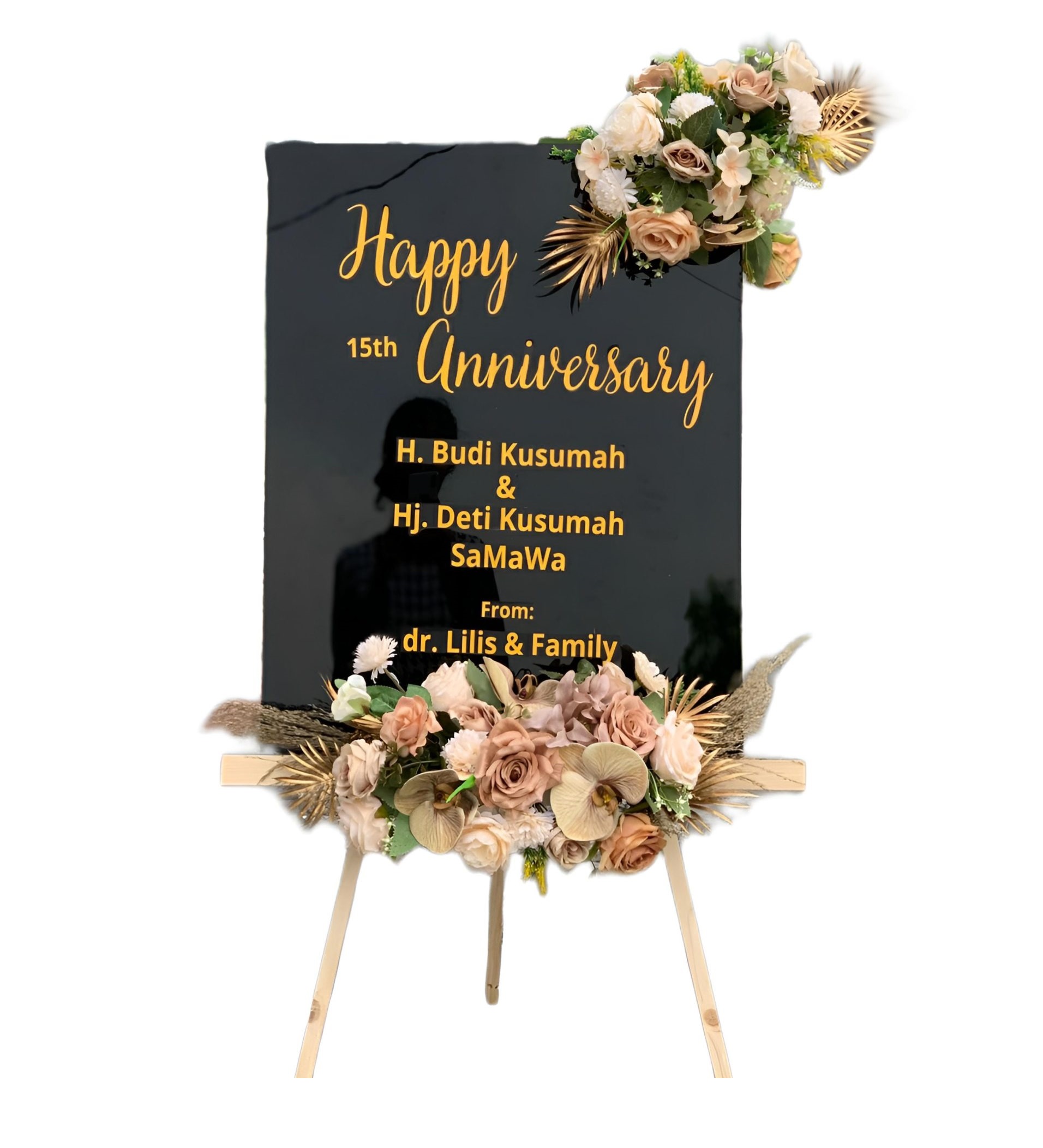 Papan Bunga Akrilik Kawunganten